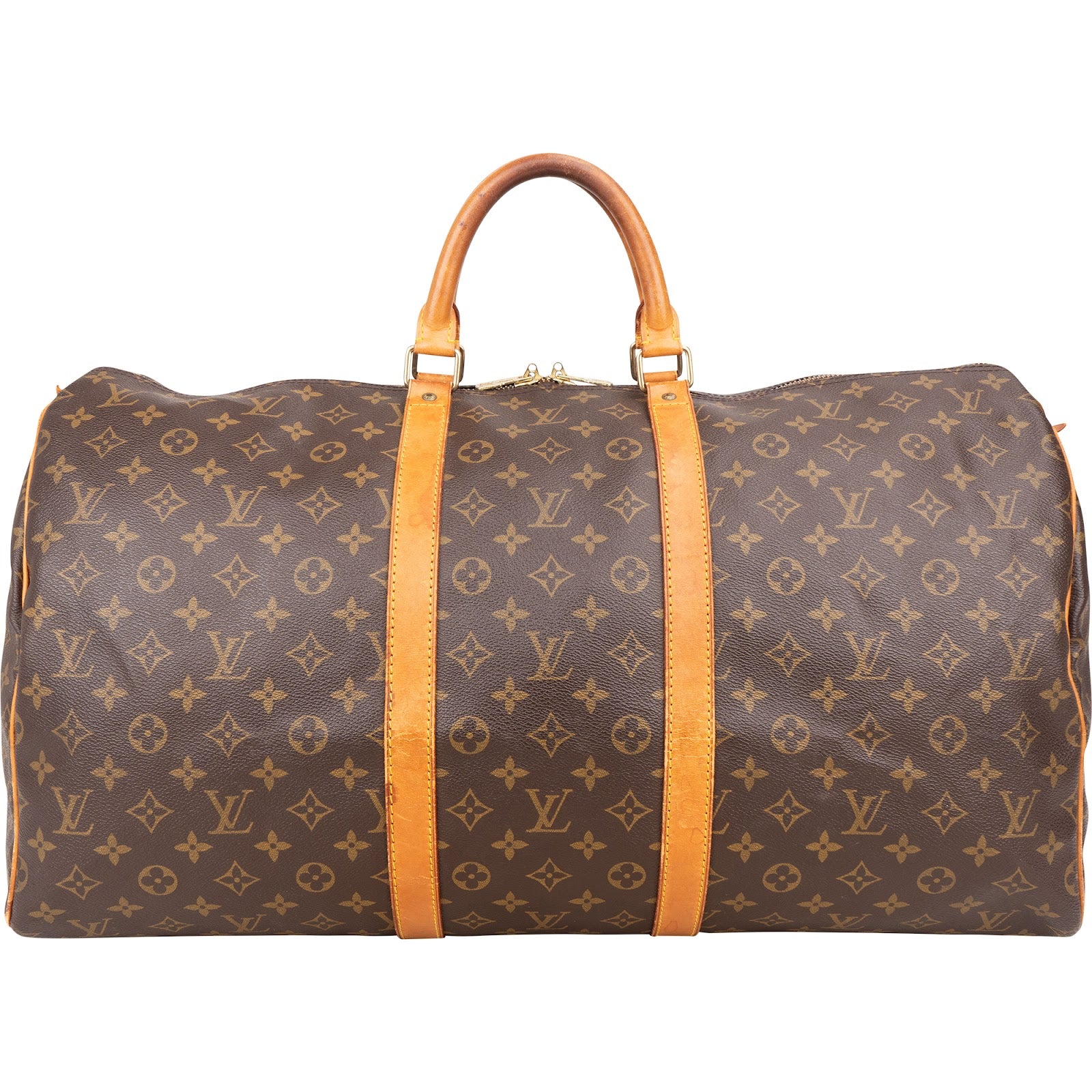 [🔄️B07 / F32] Louis Vuitton Monogram Canvas Keepall 55 Travel Bag - vintageandkickz