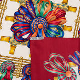 Hermès Les Rubans du Cheval Silk Carre 90 Scarf Tuch