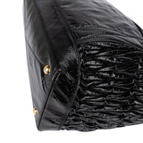 Miu Miu Quilted Vitello Shine Large Bowler Handbag