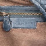Bottega Veneta Blue Intrecciato Quilted Leather Belly Shoulder Bag