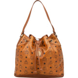 MCM Monogram Visetos Drawstring Shoulder Bag