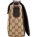 Gucci Monogram GG Canvas Messenger Crossbody Bag