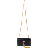 Saint Laurent Grained Leather Kate Small Tassel Chain Crossbody Bag