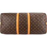 Louis Vuitton Monogram Canvas Keepall 55 Bandoulière Travel Bag