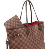 Louis Vuitton Monogram Damier Ebene Neverfull MM Shoulder Bag