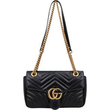 Gucci Chevron Leather GG Marmont Camera Crossbody Bag