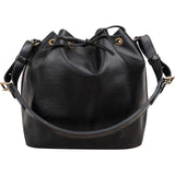 Louis Vuitton Noir Epi Leather Sac Noe Petit Shoulder Bag