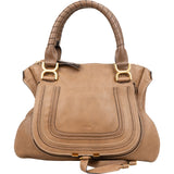 Chloé Grained Leather Marcie Satchel Handbag