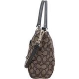 Coach Monogram Signature Canvas Prairie Satchel Handbag