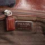 Prada Leather Tortoise Chain Shoulder Handbag