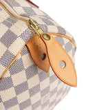 Louis Vuitton Monogram Damier Azur Speedy 30 Handbag