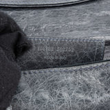 Balenciaga Grey Blue Leather GHW Envelope City Clutch