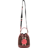 Coach Monogram Demi Bucket in Signature Stripe Handbag
