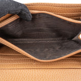 Gucci Pebbled Leather Interlocking GG Wallet