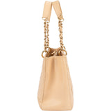 Chanel Quilted Caviar Leather CC Grand Shopping Tote Shoulder Bag