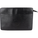 Louis Vuitton Noir Epi Leather Pochette Homme Clutch