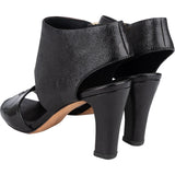 Chanel Black Leather Ankle Cuff Patent Sandals Heels (35) - vintageandkickz