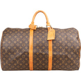 Louis Vuitton Monogram Canvas Keepall 55 Travel Bag