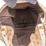 Gucci Monogram GG Canvas Web Hobo Shoulder Bag
