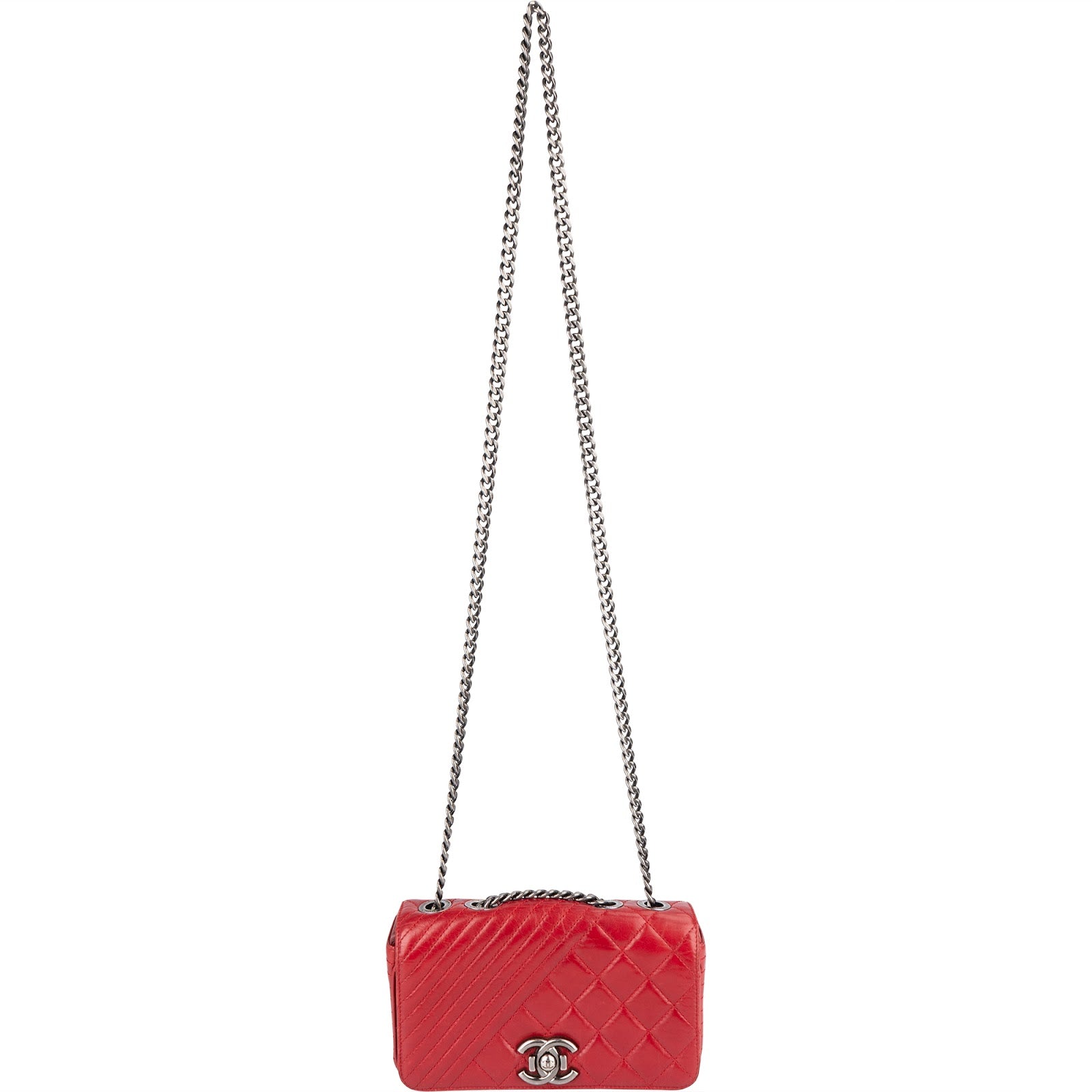 [🔄️B15 / F14] Chanel Quilted Calfskin Medium Boy Crossbody Bag - vintageandkickz