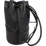 Chanel Caviar Leather CC Drawstring Bucket Crossbody Bag