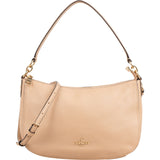 Coach Pebbled Leather Teri Hobo Crossbody Shoulder Bag