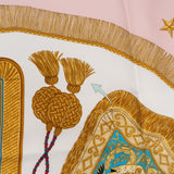 Hermès Pics et Canaris Silk 90 Scarf Tuch