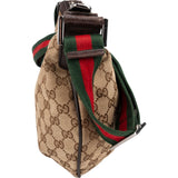 Gucci Monogram GG Canvas Web Strap Crossbody Bag
