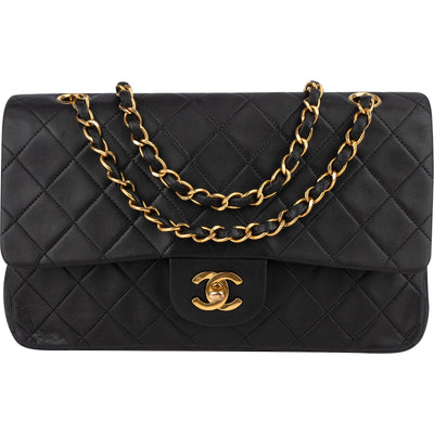 [🔄️B06 / F09] Chanel Quilted Lambskin Jumbo Double Flap Crossbody Bag - vintageandkickz