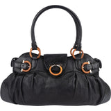 Salvatore Ferragamo Pebbled Leather Marisa Handbag