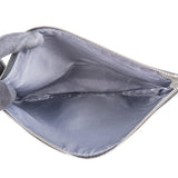 MCM Monogram Visetos Metallic Rabbit Zip Pouch Clutch
