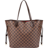 Louis Vuitton Monogram Damier Ebene Canvas Neverfull MM Shoulder Bag