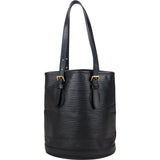 Louis Vuitton Noir Epi Leather Bucket PM Shoulder Bag