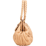 Miu Miu Matelassé Nappa Leather Braided Handle Handbag
