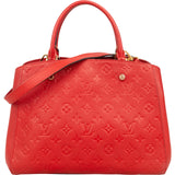 Louis Vuitton Leather Monogram Empreinte Montaigne MM Handbag