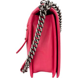 Chanel Pink Quilted Lambskin Large Boy Crossbody Bag