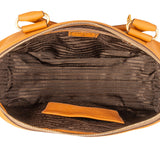 Prada Orange Vitello Daino Leather Bauletto Handbag