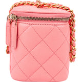 Chanel Quilted Lambskin CC Vanity Adjustable Chain Crossbody Bag