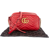 Gucci Matelassé Leather GG Marmont Camera Crossbody Bag