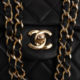Chanel Quilted Lambskin 24K Gold Medium Double Flap Shoulder Bag