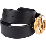 Gucci Black Leather GG Marmont Belt (105 / 42)