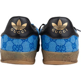 Gucci x Adidas Blue Monogram GG Canvas Gazelle Sneakers (US 8½ / EU 42)