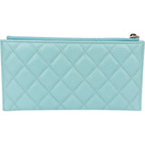 Chanel Quilted Caviar Leather Quilted Long Zipped Wallet