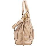 Miu Miu Vitello Lux Bauletto Satchel Handbag