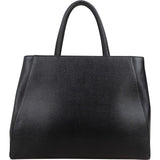 Fendi Black Leather 2Jours Handbag