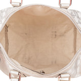 Gucci Monogram GG Silver Imprimé Boston Handbag