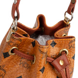 MCM Monogram Visetos Drawstring Bucket Crossbody Bag