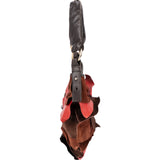 Yves Saint Laurent Suede Leather Nadja Ruffle Shoulder Bag