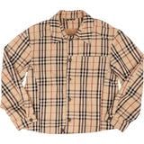 Burberry Beige Cotton Nova Check Monogram Blouse Jacket (M)