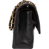 Chanel Quilted Lambskin 24K Gold Medium Double Flap Shoulder Bag